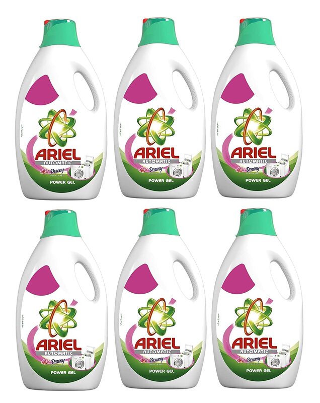 Ariel Touch of Downy Freshness Automatic Liquid Detergent, 6 x 1.8 Liters